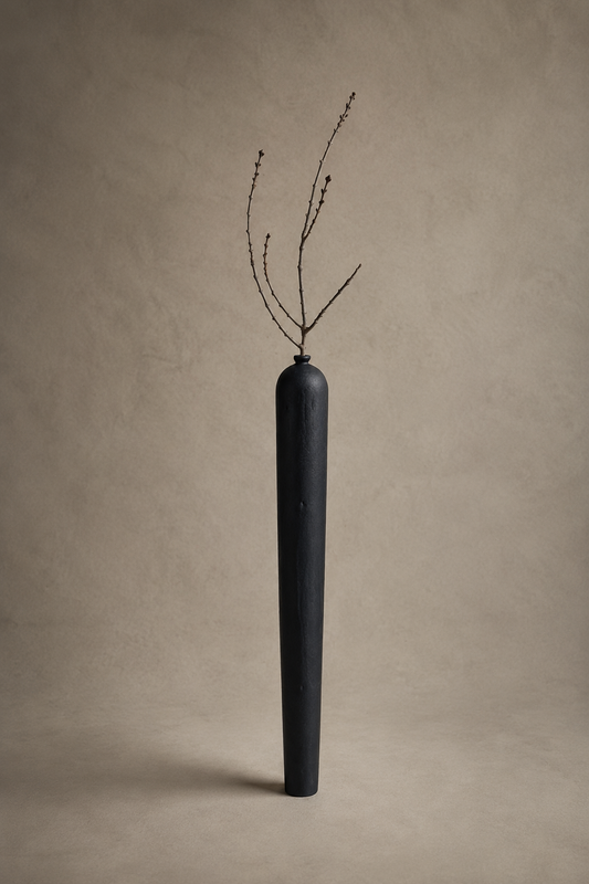 9.4 | Jarra em Madeira Queimada - 68 cm