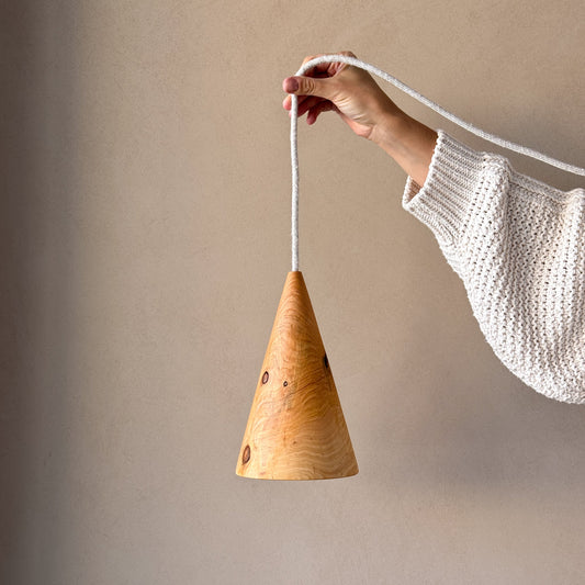 "There is no light without shadow" | Ceiling Conical Lamp