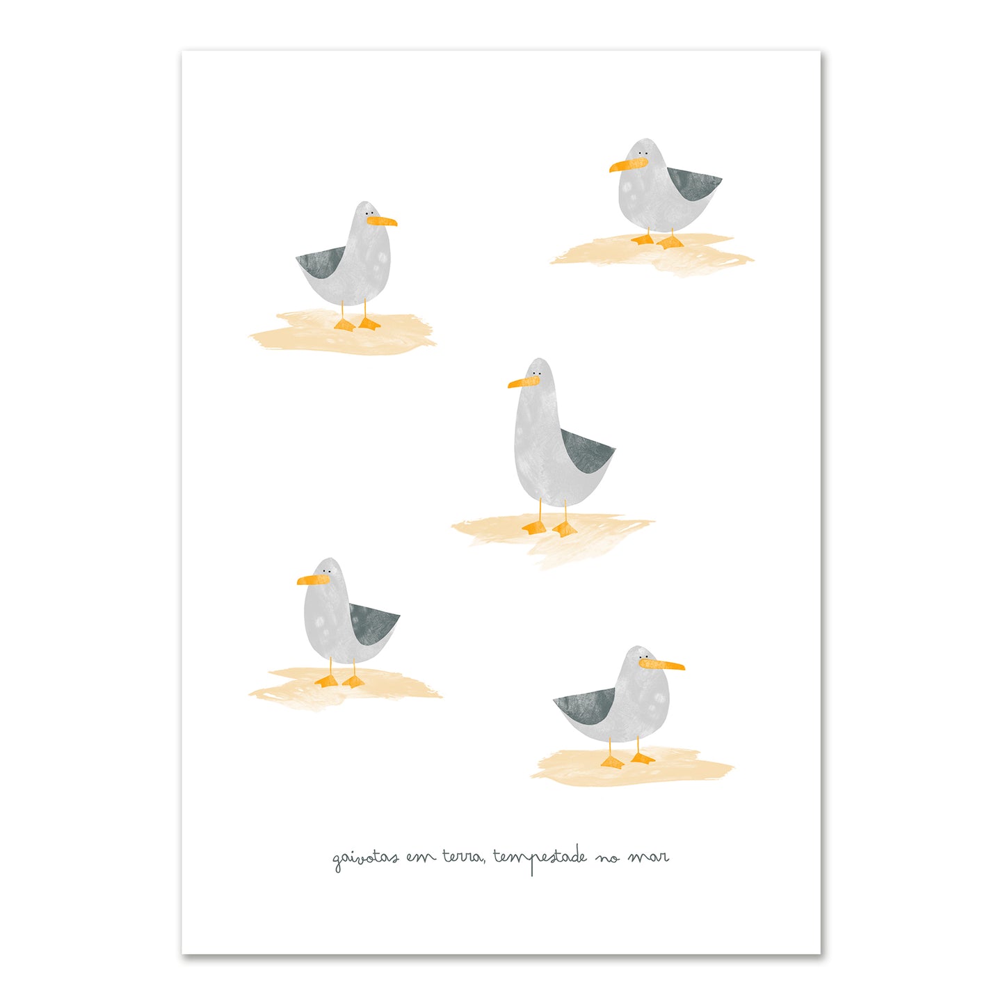 Gaivotas em Terra, Tempestade no Mar