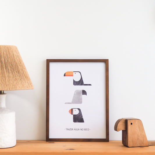 "Bring water on the beak"