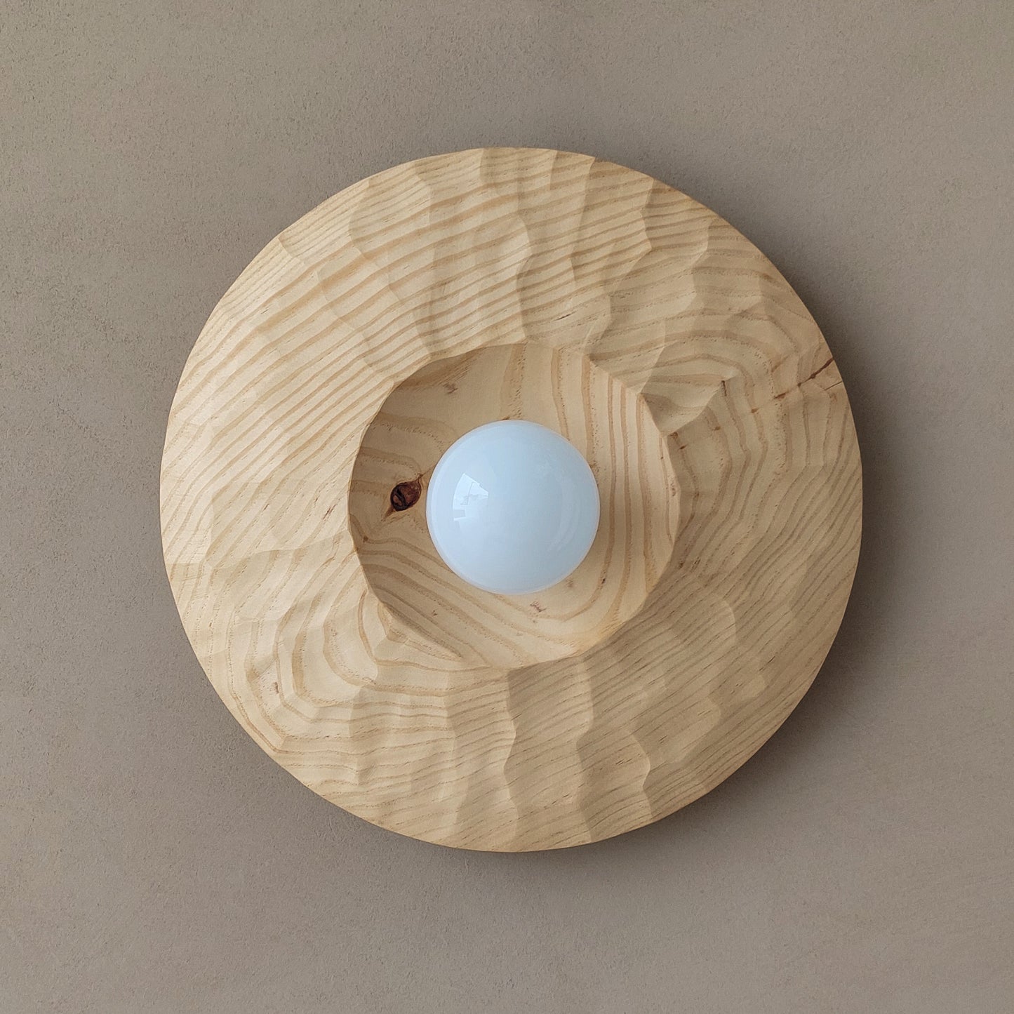 "There is no light without shadow" | Pine Wall Lamp