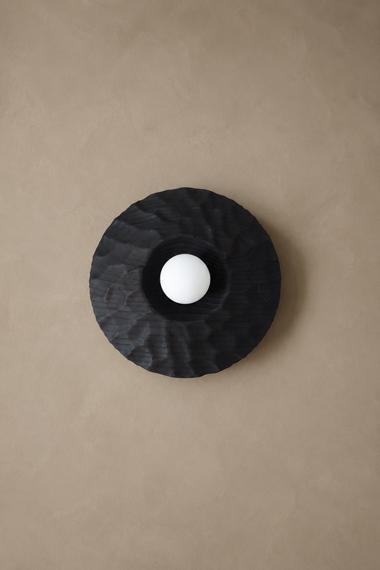 Aplique de Parede/Tecto - Preto | Não há luz sem Sombra - Candeeiro VI