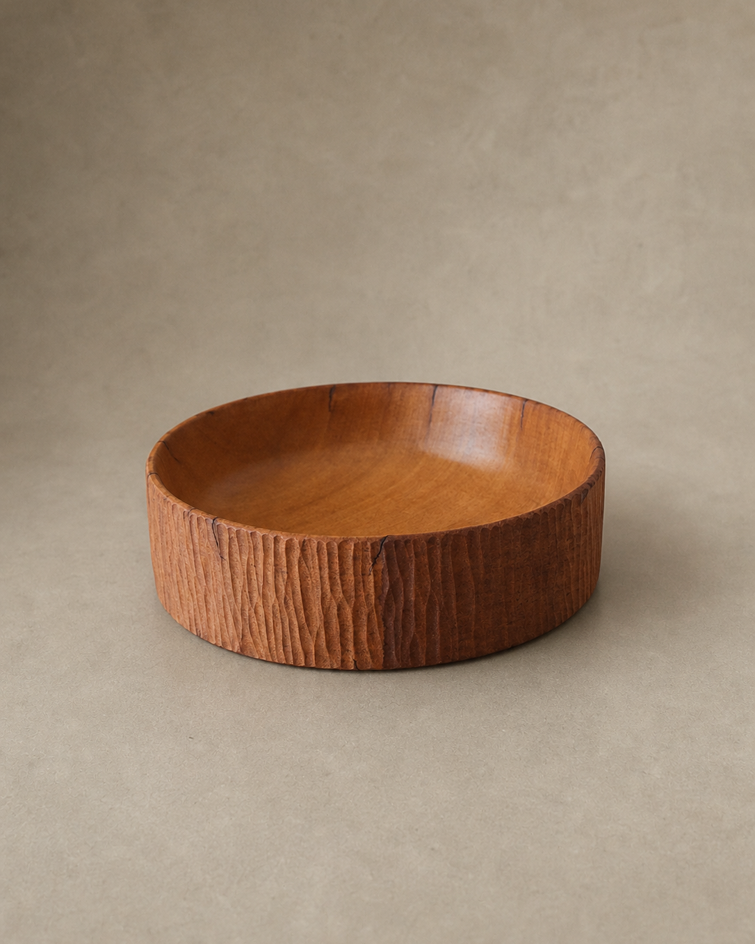 Taça em Iroko c/ textura | Na natureza nada se cria, nada se perde: tudo se transforma