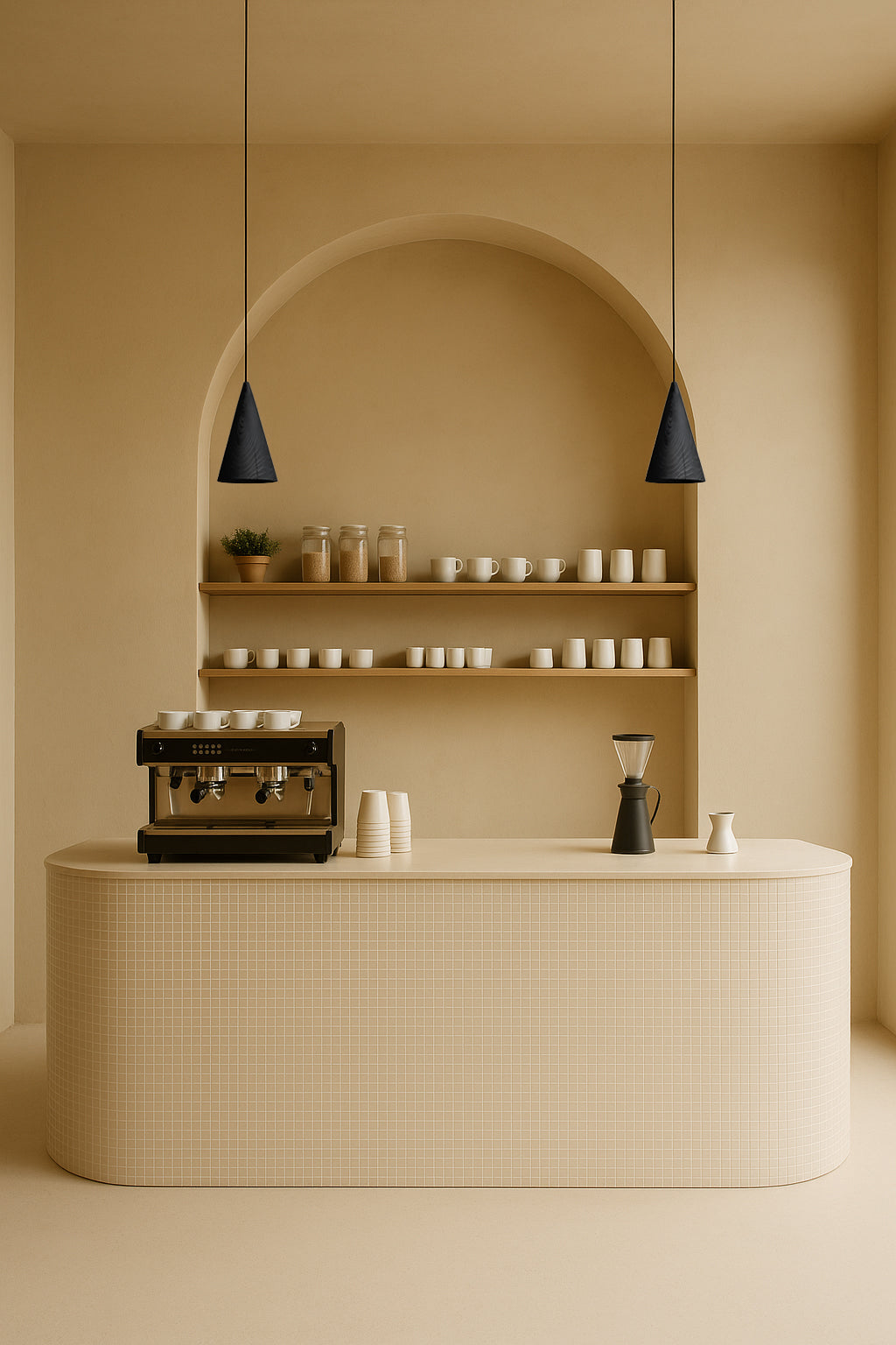 Não há luz sem Sombra | Candeeiro Cónico Suspenso Queimado