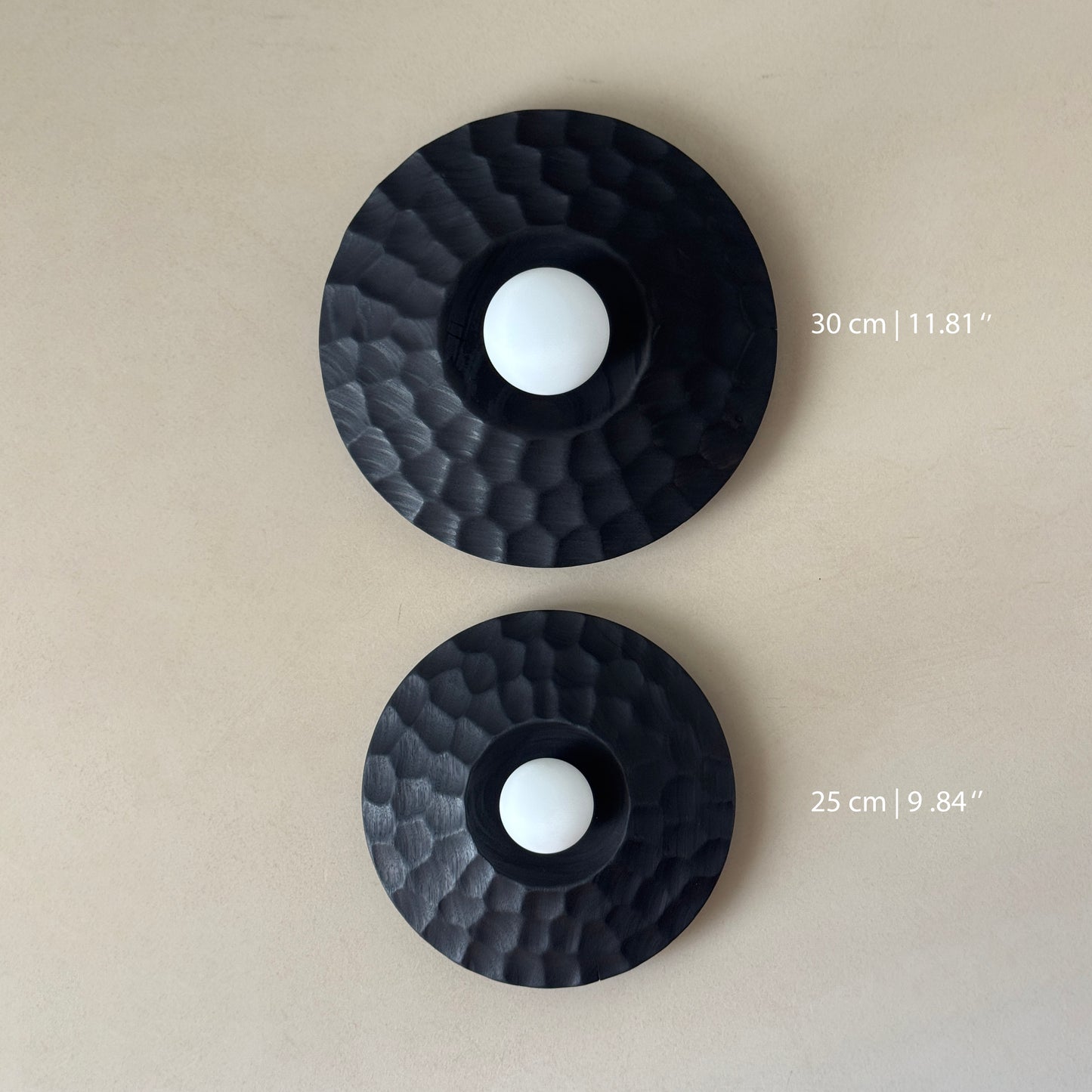 Não há luz sem Sombra | Candeeiro Parede - Preto