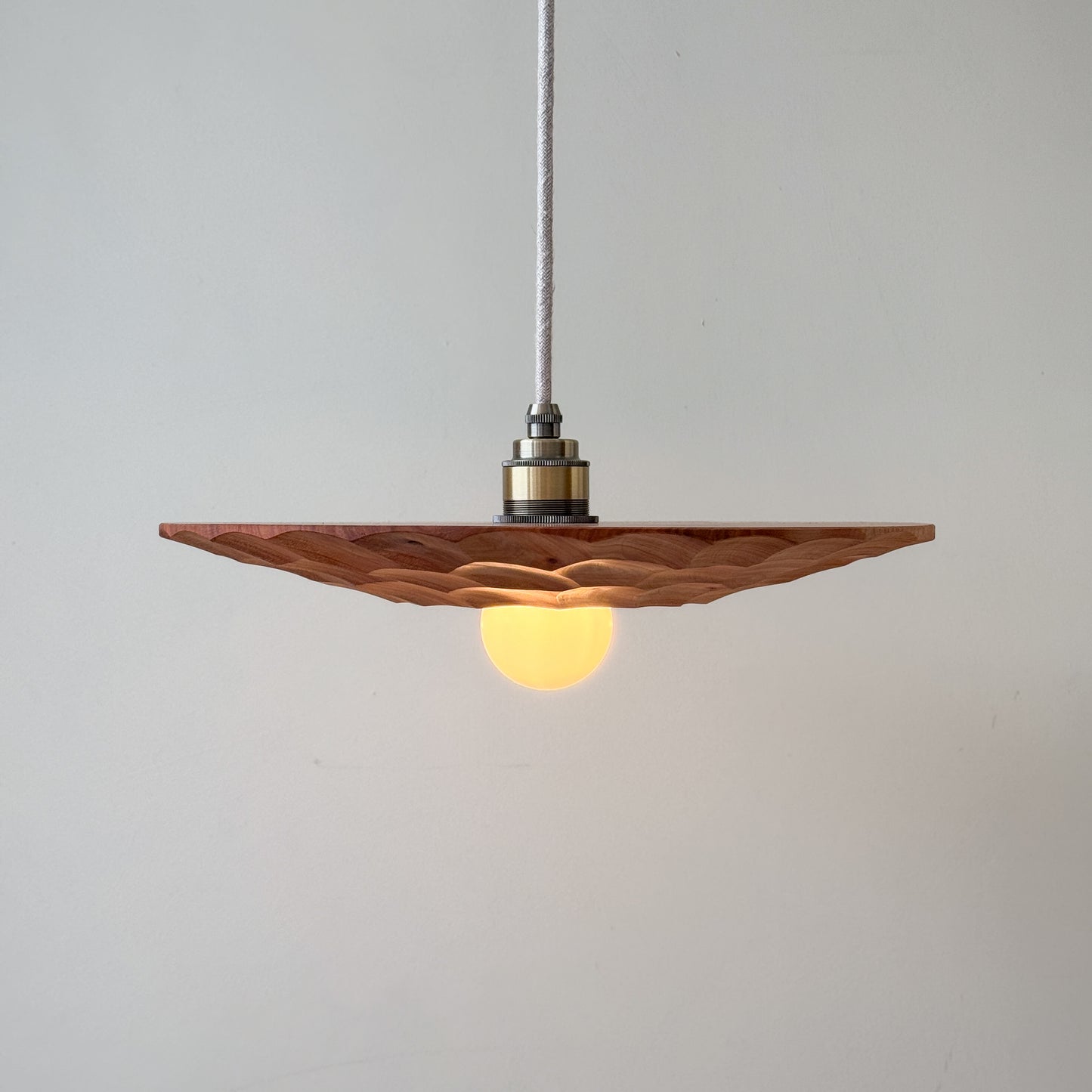 "There is no light without shadow" | Cedar Ceiling Lamp