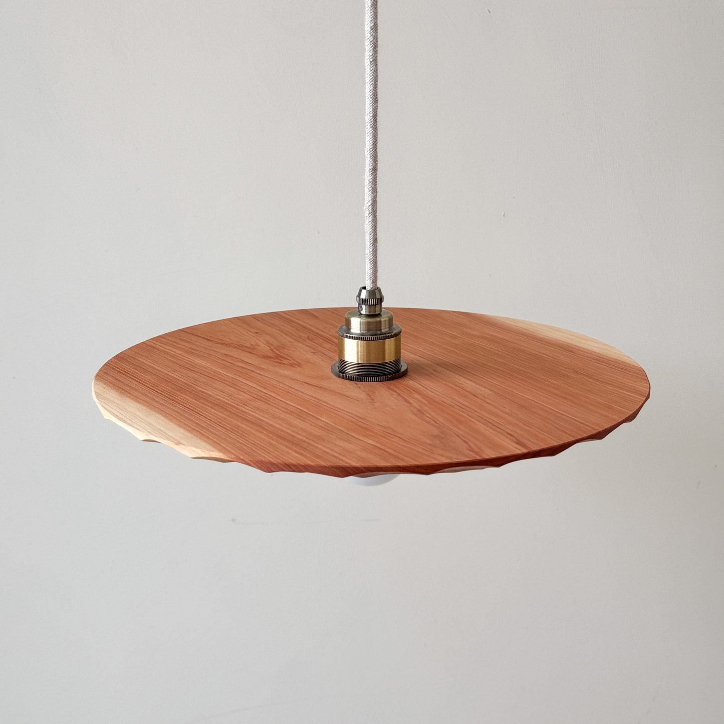 "There is no light without shadow" | Cedar Ceiling Lamp
