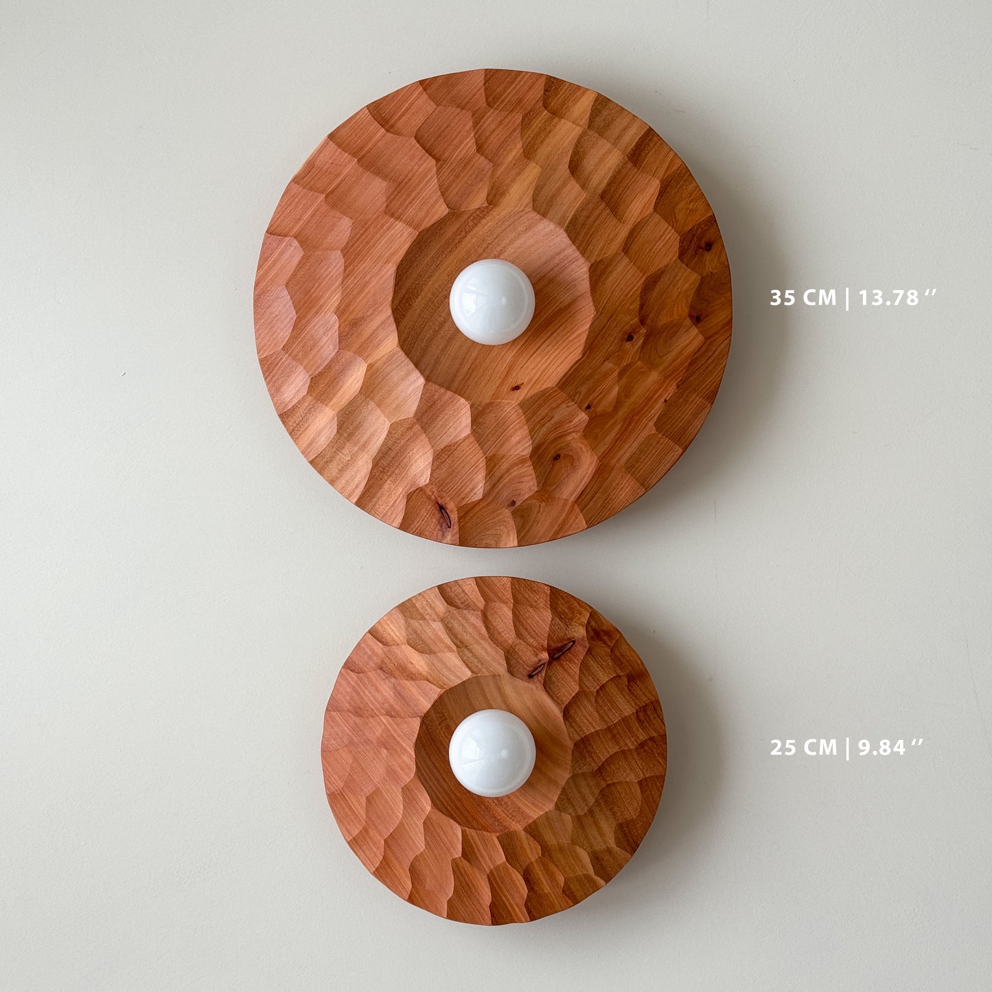 "There is no light without shadow" | Cedar Wall Lamp