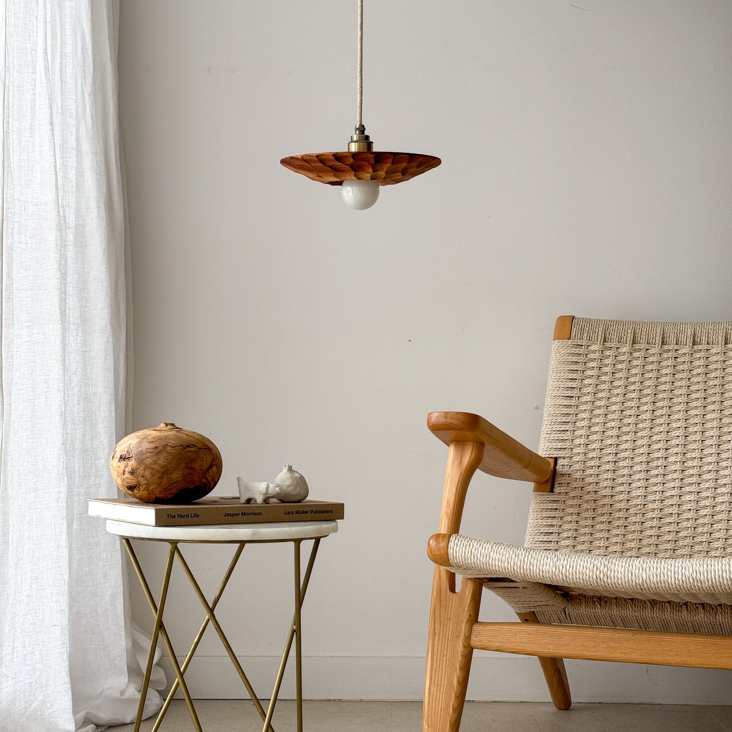 "There is no light without shadow" | Acacia Ceiling Lamp