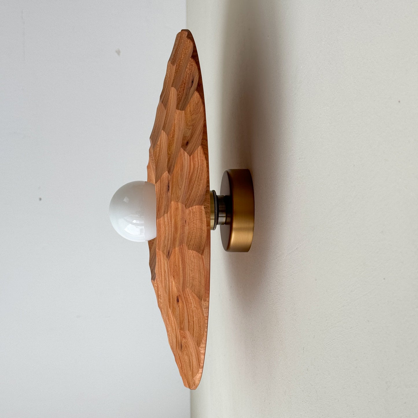 "There is no light without shadow" | Cedar Wall Lamp